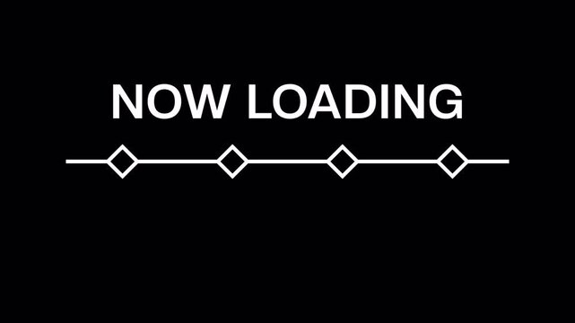 Minimal loading progress indicator animation with geometric shapes. Progress tracker line with geometric style. Loading step sequence. Lading timeline indicator with step progress bar. 4K Video