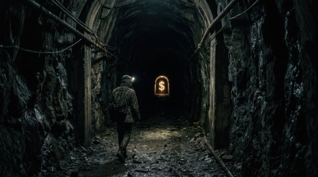 Exploring the Depths - A Miners Journey into the Dark Tunnel.