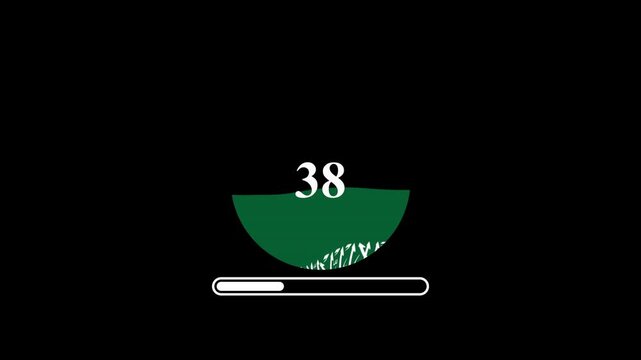 Saudi Arabia Flag Loading Animation &ndash; Modern UI Loading Screen Loop