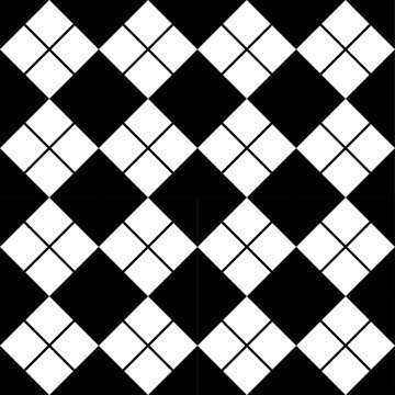 Black and White Checkered Seamless Pattern