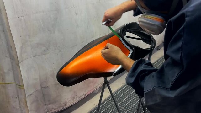 unsticking stencils out of custom painted motorcycle details