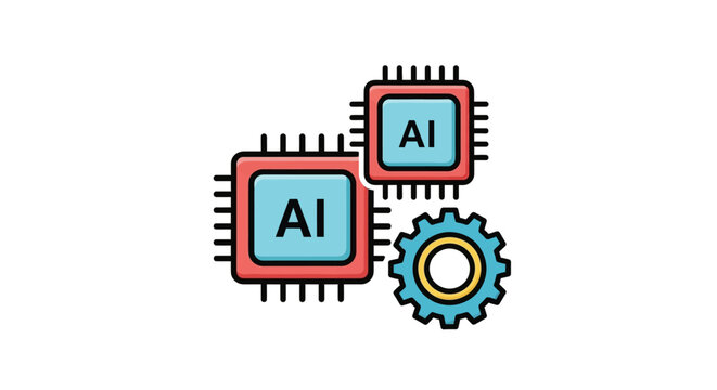 Artificial Intelligence Technology AI Chip.