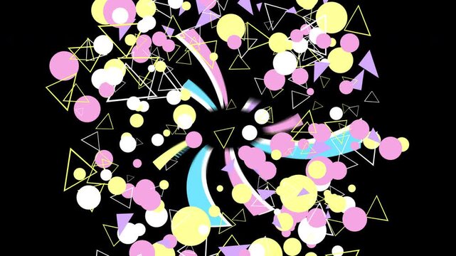 pop particle shape element  transition alpha