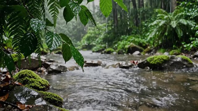 waterfall in the jungle
