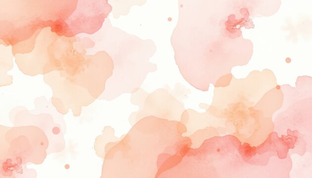 Soft watercolor washes in warm hues, perfect for creating delicate backgrounds for celebrations, artistic projects, or gentle presentations.