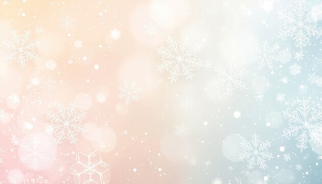 Subtle Winter Wonderland Bokeh Backdrop for Festive Event Invitations and Seasonal Promotions