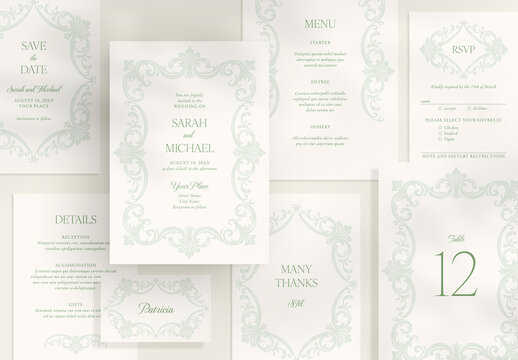 Wedding Suite with Ornate Decorative Elements