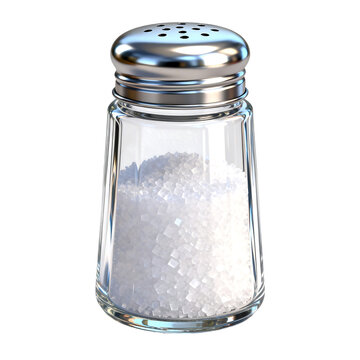 Glass Salt Shaker with Granulated Salt