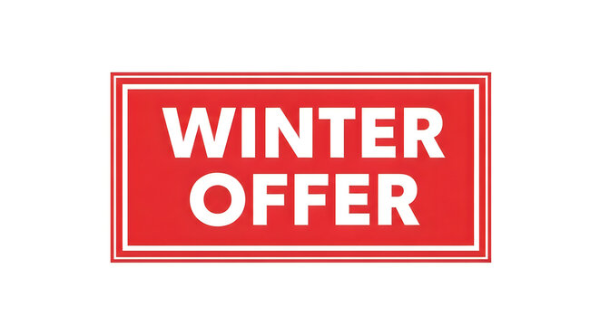 Eye-catching winter sale promotion banner for holiday discounts and deals