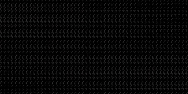 Question mark Seamless Dark pattern. Seamless repeating tiling question flat pattern. Question marks design for social media quiz, survey or poll. EPS Vector