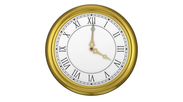 Animation of globe and red line over clock ticking