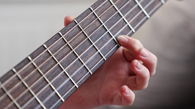 Learn basic guitar chords in a simple way at home