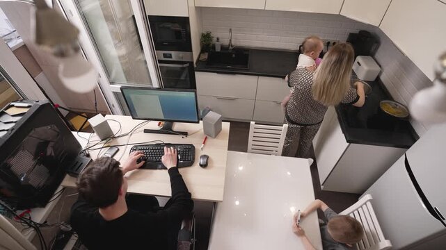 Modern Family Working From Home