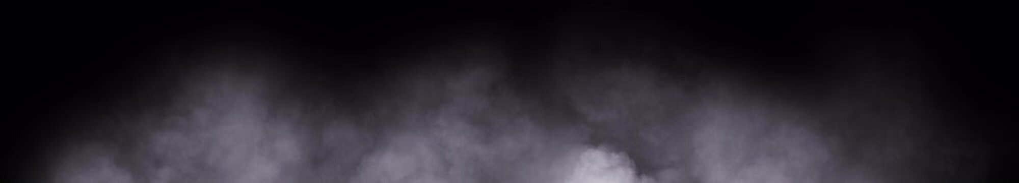 Smoke Rising. Smoke gently rising from below, isolated on a black background. steam. Loop.