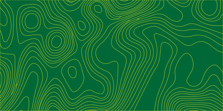 An abstract illustration features swirling interconnected yellow lines against a deep solid green background high-quality professional