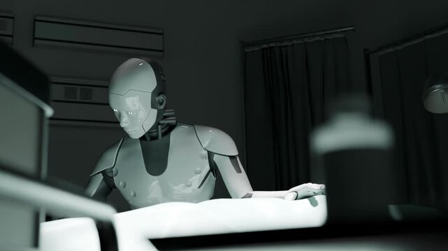 3D Robot Surgical loop animation