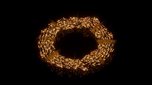 Satisfying Loop of 3D optical fiber neon lights