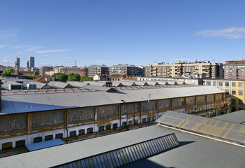 Fototapeta premium Aerial view from Milan, Lombardy, Italy