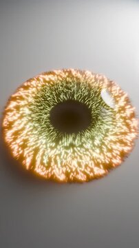 3D Fiber Iris Macro animation