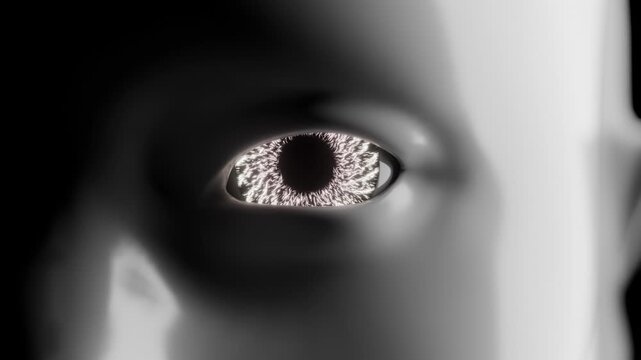 3D Robot Red Gaze loop