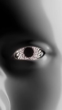 3D Robot Red Gaze loop