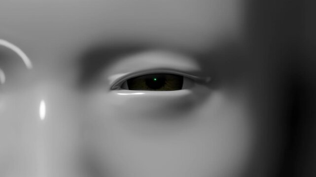 3D Robot Red Gaze loop