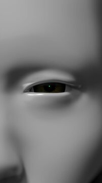 3D Robot Red Gaze loop