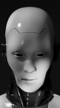 3D Robot Red Gaze loop