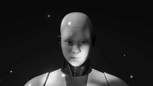 3D Robot Red Gaze loop