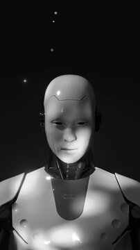 3D Robot Red Gaze loop