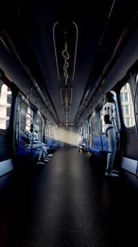 3D Android Subway Interior loop