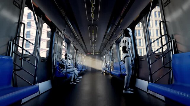 3D Android Subway Interior loop