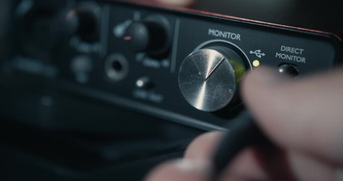 Turning on an electronic sound device
