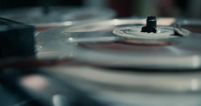  Vintage Tape Playing in a dark environment noir style