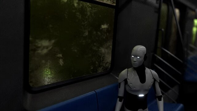 3D Android Subway Interior loop