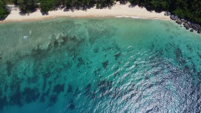 Aerial view of Tioman Island in Malaysia
