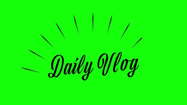 手書き風おしゃれなデイリーVlog タイトル 動画 サムネイル