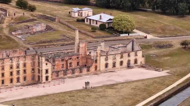 Main building The Penitentiary at Port Arthur historic site in Tasmania, Australia.