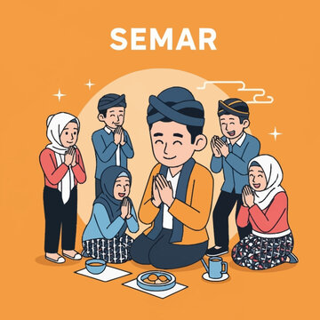 SEMAR cultural traditional greeting in Indonesia.