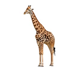 Fototapeta premium giraffe on white background