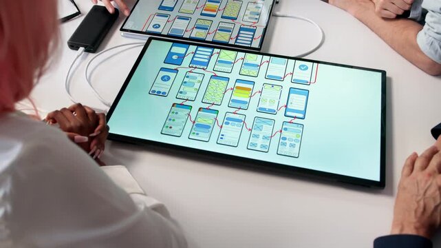 Web Designer And Developer Creating User-friendly Digital Interfaces