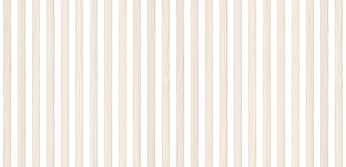 Fototapeta premium SEAMLESS pattern of white wooden wall panel, isolated on transparent background. Decorative accent wall, space divider or fence design. 