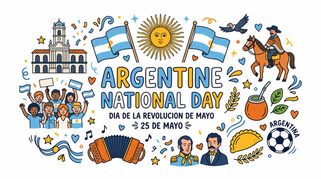 Argentine National Day Illustration - May 25