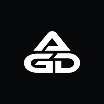 AGD Initials Letter Logo Design Template