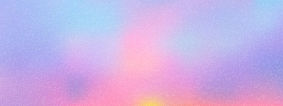 Texture sunrise background with sky sunset overlay and gradation pastel cloud. Grain watercolor pink with aura dream blur and blue purple gradient. Degrade banner texture with abstract organic.