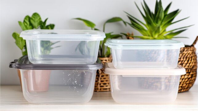 Transparent Food Storage Containers - Freshness and Organization