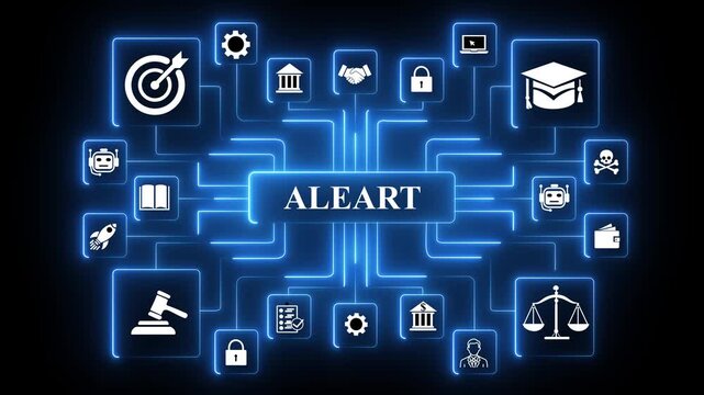 Urgent security alert message on laptop screen. Concept of data breach and protection failure.4K black background visuals,4k Black baground ,and 4k animation video.