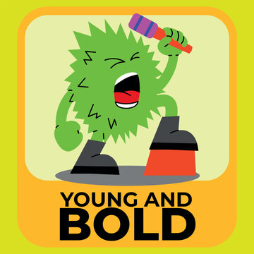 durian_screaming_loud_into_microphone_stage_mascot