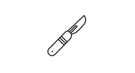 Obraz premium Simple illustration of a utility knife.