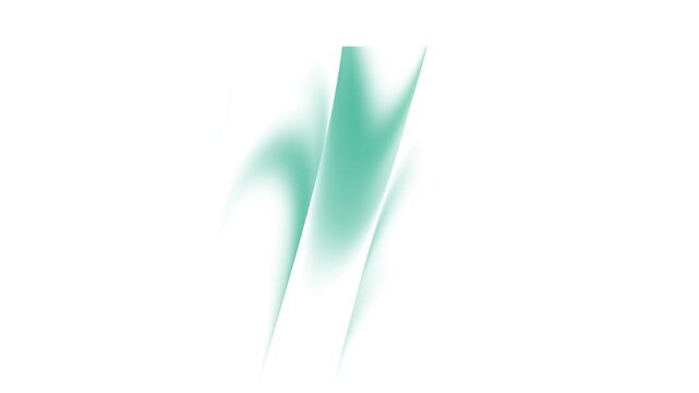 Abstract green gradient geometric blur motion background with smooth light effect minimal 4k animation video